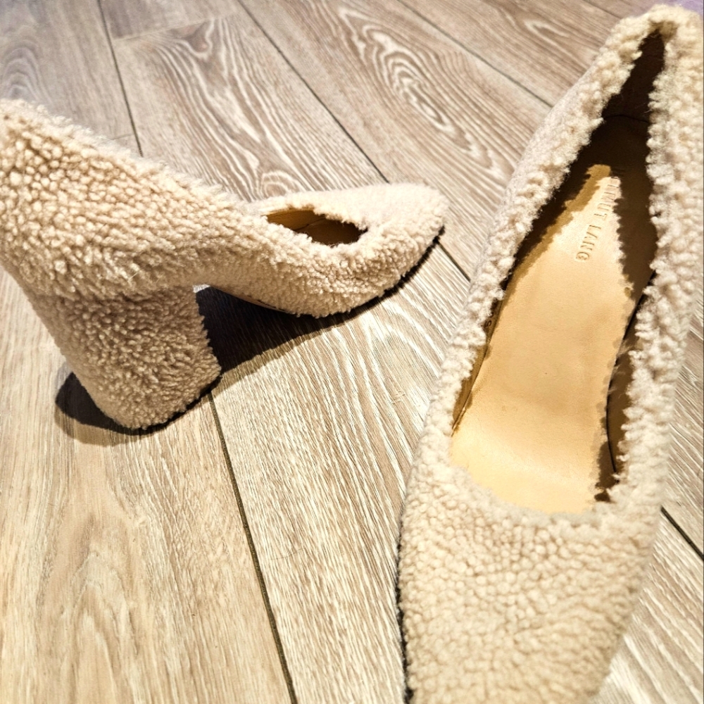 Helmut Lang Shearling Pumps